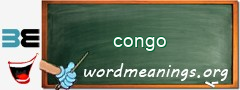 WordMeaning blackboard for congo